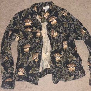 Coldwater Creek Floral Patterned Women's Jacket